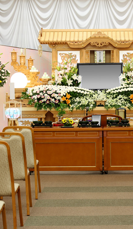 東久留米市・東京都内での家族葬祭壇